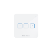 Trijų laukų stiklinis jutiklinis jungiklis WS-03