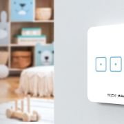 Trijų laukų stiklinis jutiklinis jungiklis WS-03